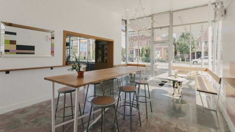 Seating area of Tandem Coffee and Bakery