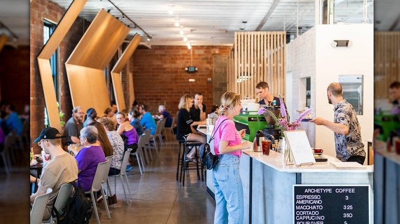 Interior of Archetype Coffee in Little Bohemia, Omaha