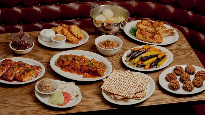 Various dishes from Nate 'n Al Delicatessen