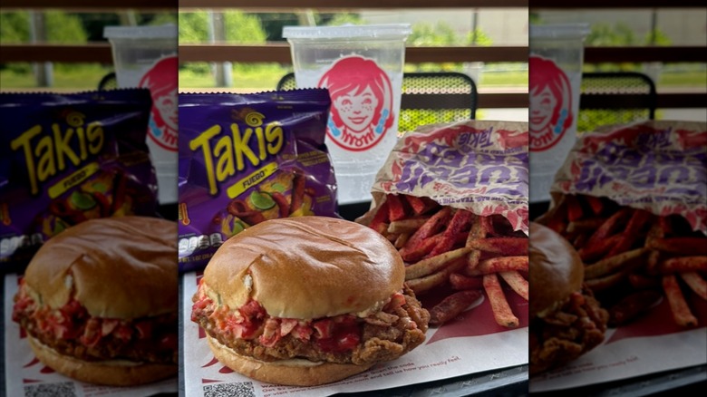 Takis and Wendy's collaboration meal.