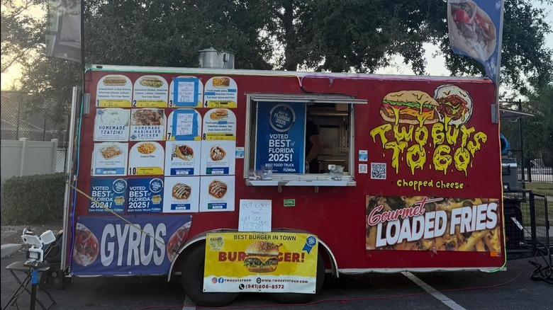 Exterior of Two Guys to Go food truck