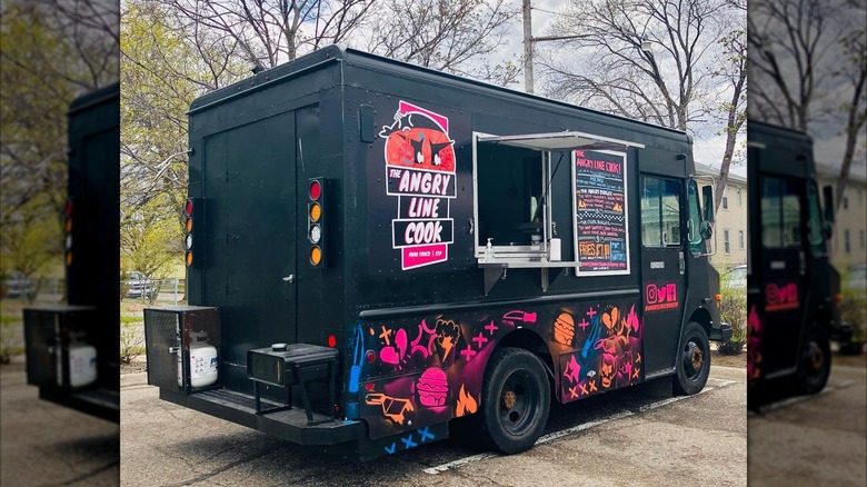 Exterior of Angry Line Cook food truck