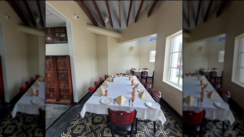 Inside the dining room at Taj India in Birmingham