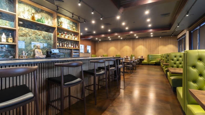 Interior of Rajadhani Indian Cuisine in Overland Park