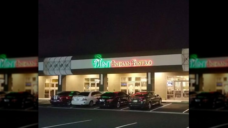 Exterior of Mint Indian Bistro in Las Vegas