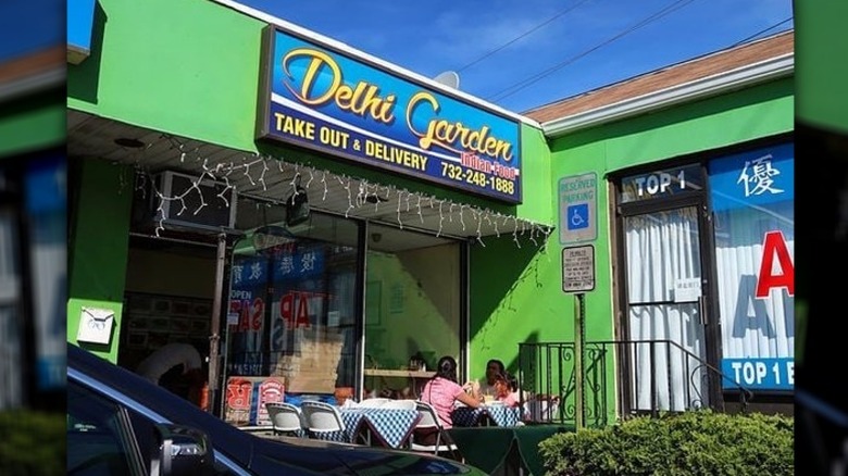 Exterior of Delhi Garden in Edison