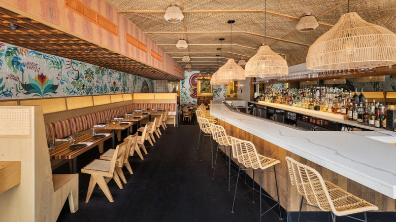 Interior of Semma in New York City