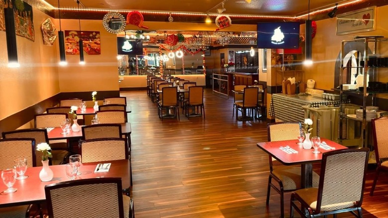 Interior of 5 Rivers Indian Cuisine