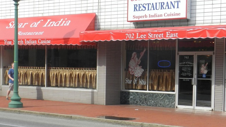Exterior of Sitar of India in Charleston