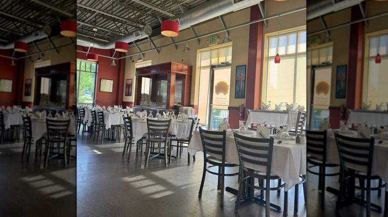 Interior of Dhaba Indian Bistro in Middleton