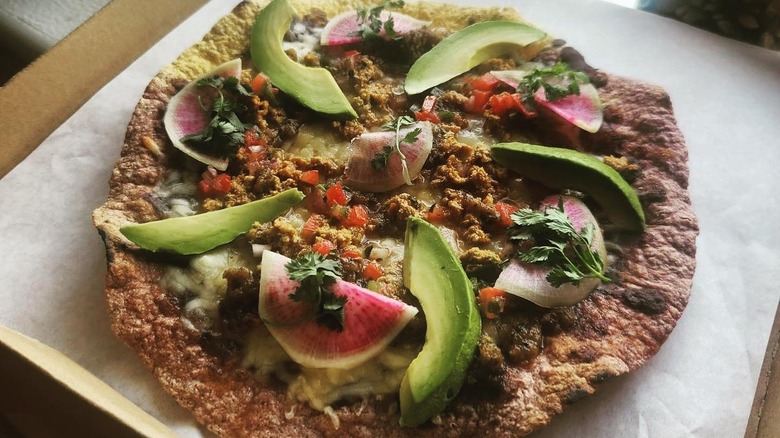 A tlayuda at Oro by Mixta