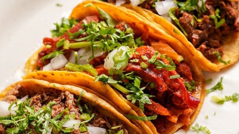 A plate of tacos at El Molino Supermarket