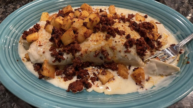 A burrito at Plaza Maya