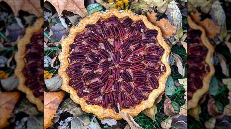 Whole pecan pie