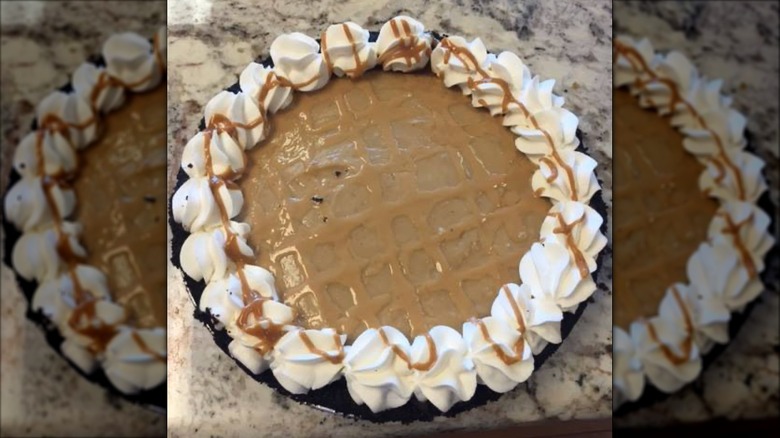 Whole Peanut Butter Chocolate Meringue pie