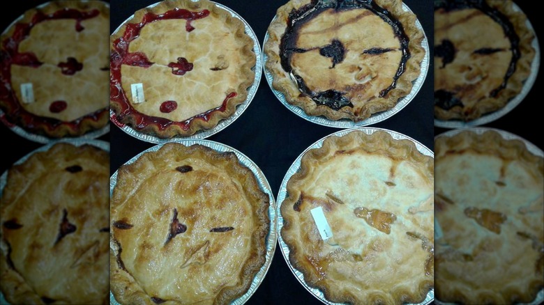 Assorted whole fruit pies