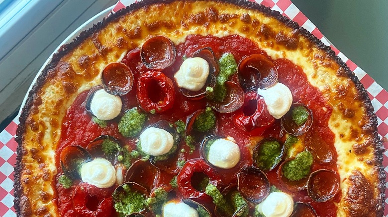 An Only Pans pizza at Milly's Pizza in the Pan