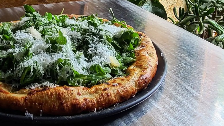 A Greens pizza at The Lincoln Winebar in Iowa