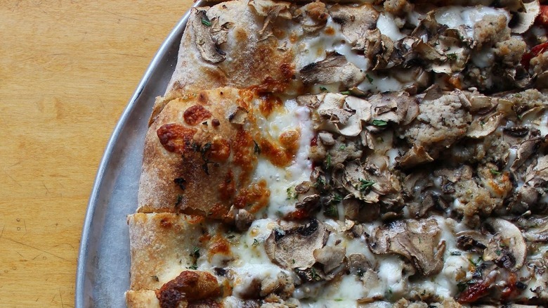 A New Vermont Sausage pizza at American Flatbread