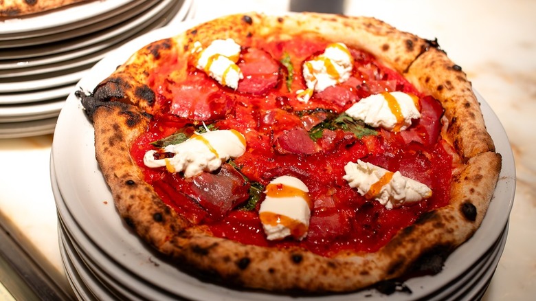 A Hot Coppa pizza at Lupo in Seattle