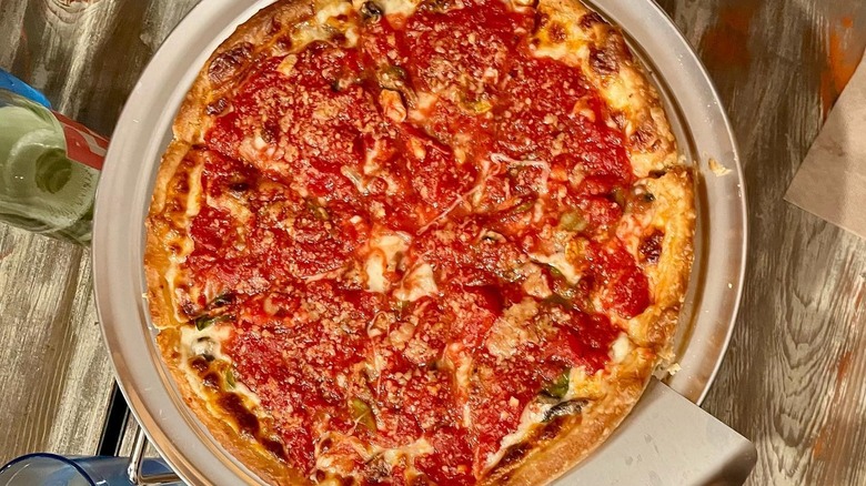 A Chicago Special pizza at Wilsons Pizza