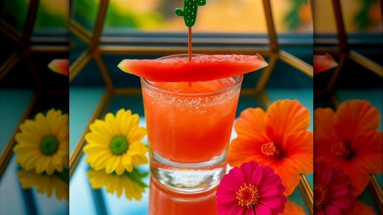 The Fuego Rosa margarita from Agave Mexican Restaurant