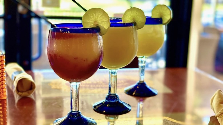 A lineup of margaritas from Havana Rumba