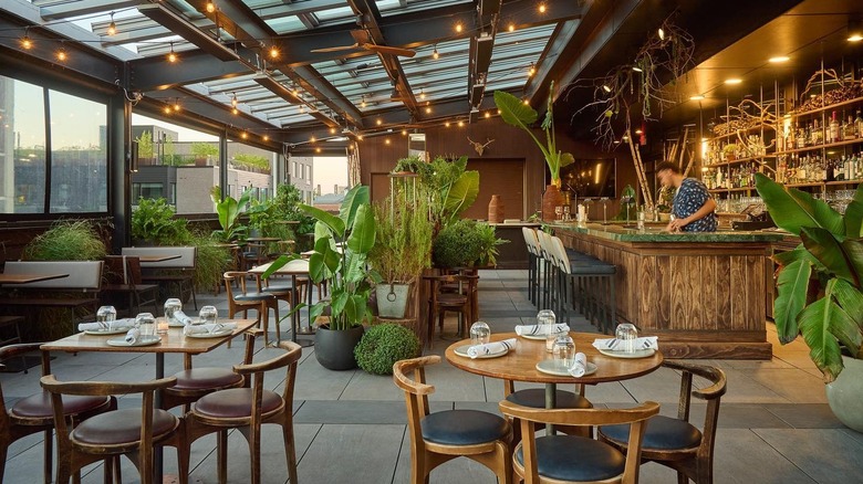 Bar and dining area at High George by Siena