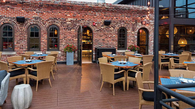 Rooftop patio at Livery