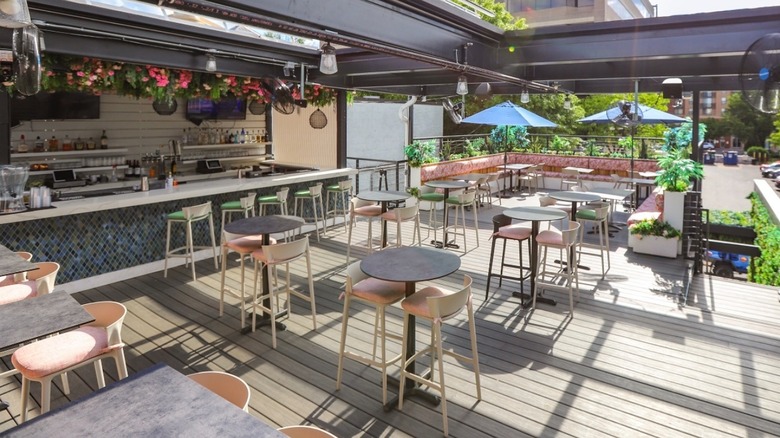 Rooftop terrace at Wilson Hardware