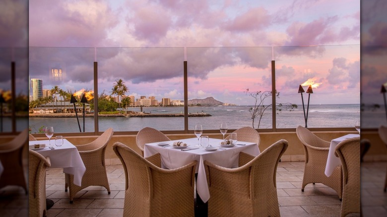 Outdoor patio at 53 By The Sea