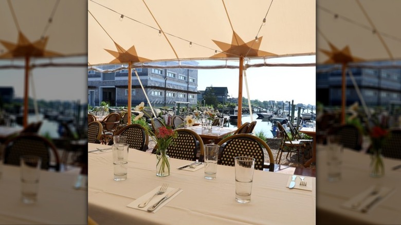 Outdoor patio at Matunuck Oyster Bar