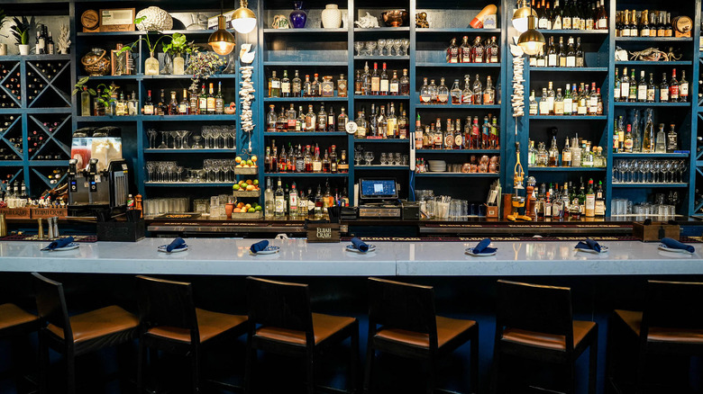 Bar area at The Atlantic on Pacific