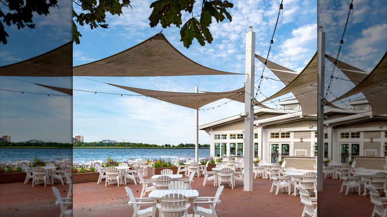 Patio outside of Harbor House