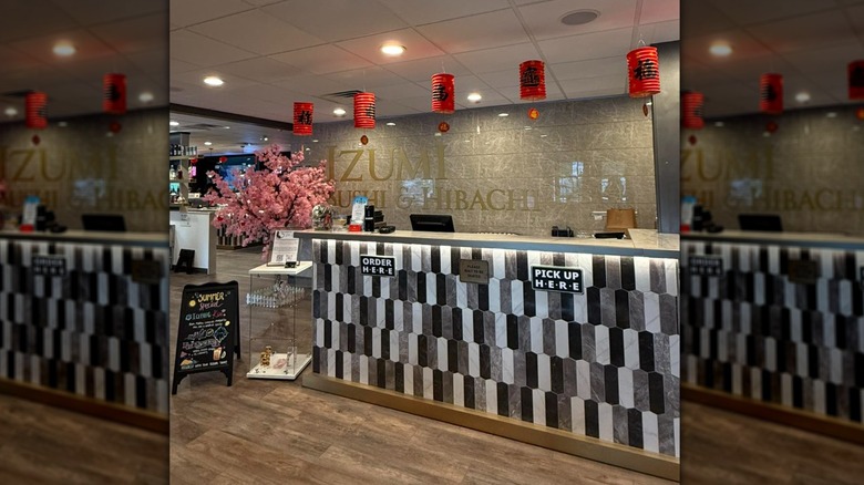 Front counter at Sakura