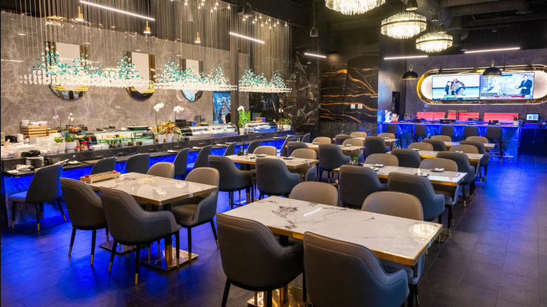 The dining room at one of the Osaka locations in Lexington