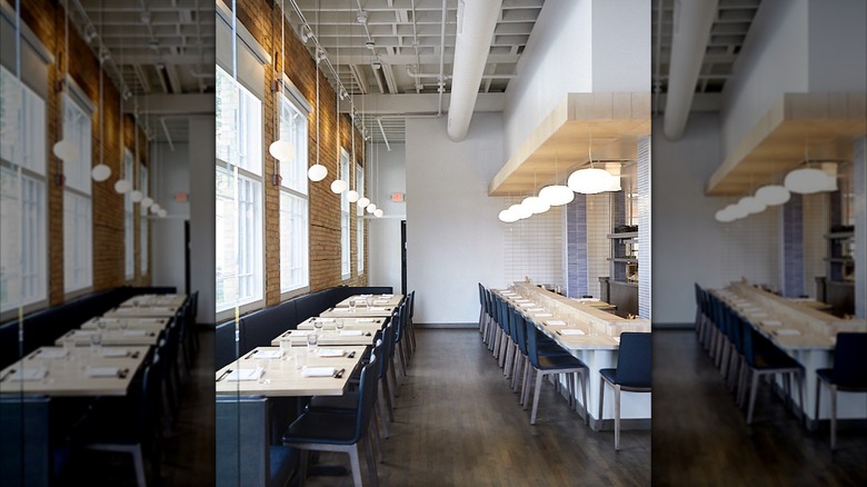 Seating area at Kado no Mise