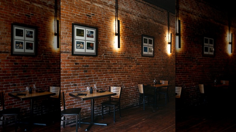 Seating inside Hooked Sushi