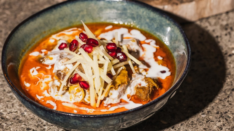 A bowl of goat curry at Chalong