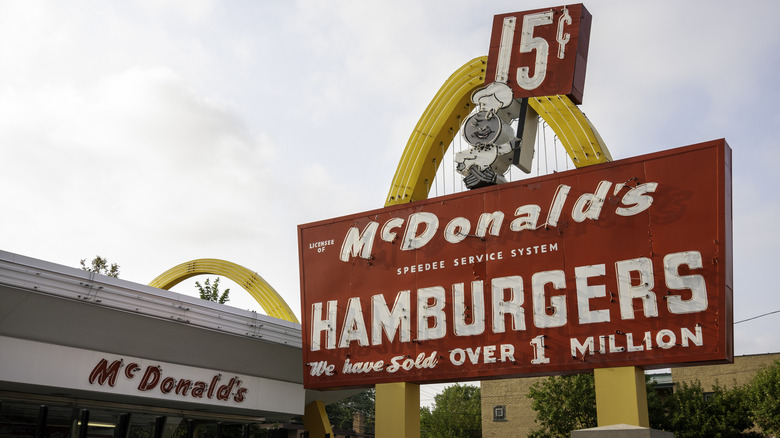 Vintage McDonald's sign