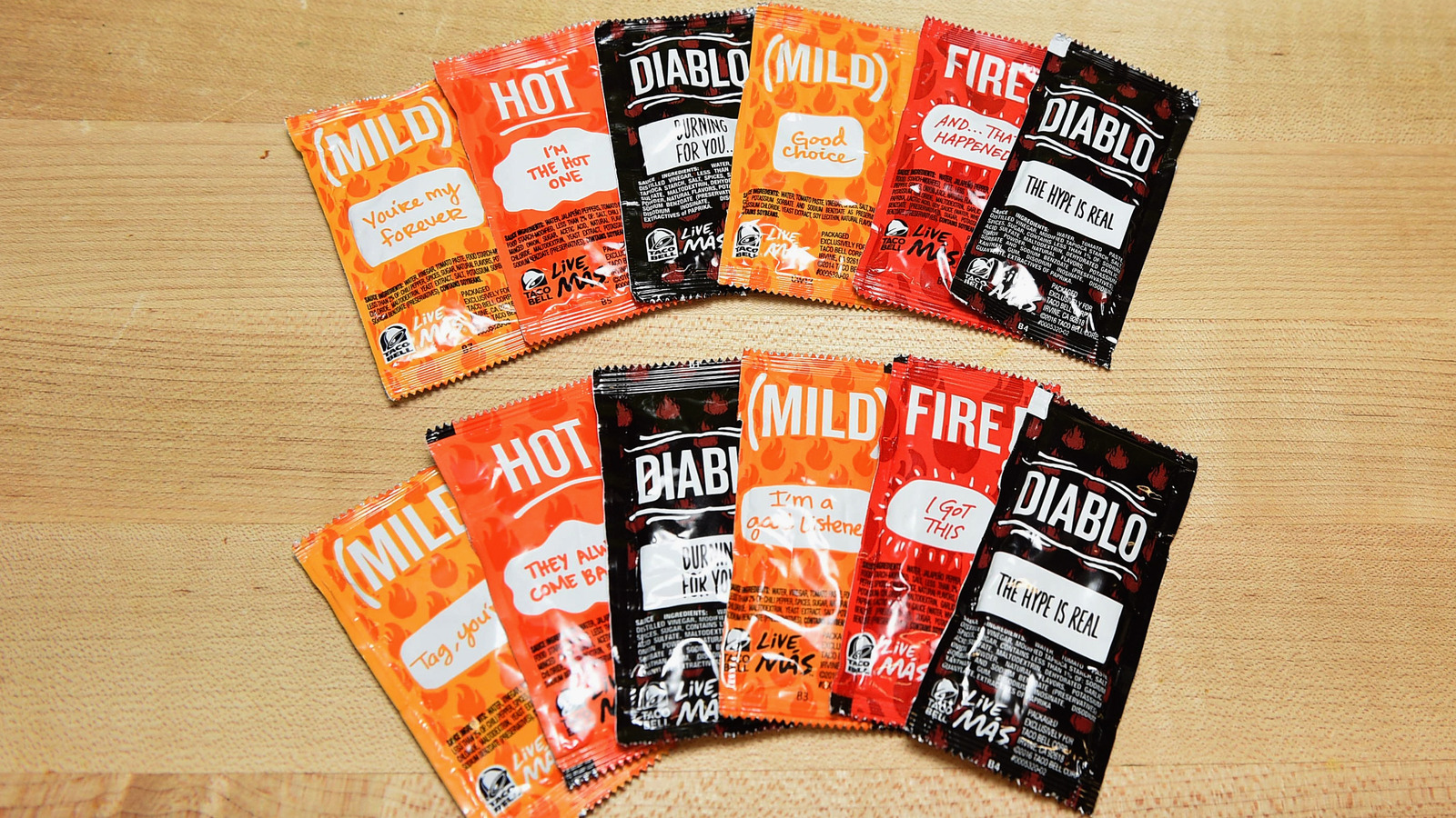 The History Behind Taco Bell's Sauce Packet Sayings