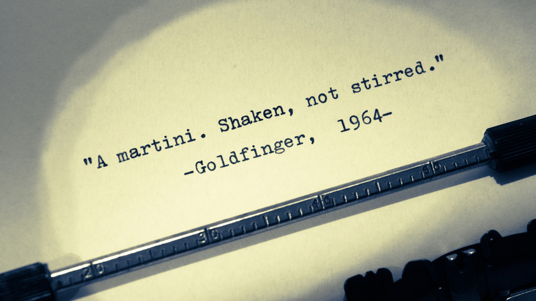 martini quote from the 1964 film, Goldfinger