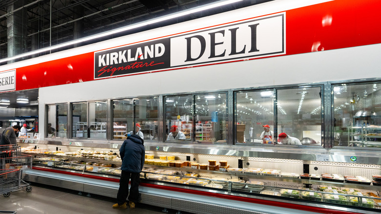 A large supermarket's deli department.