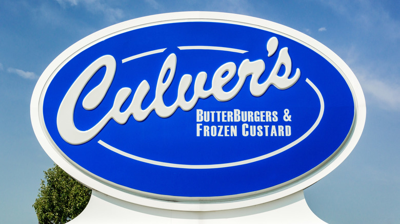 Culver's restaurant sign