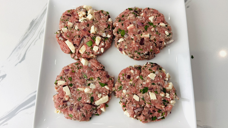 Lamb burger patties