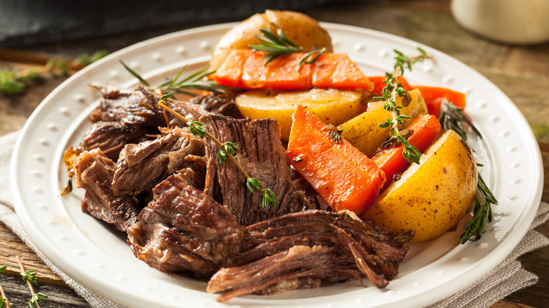 Pot roast with vegetables