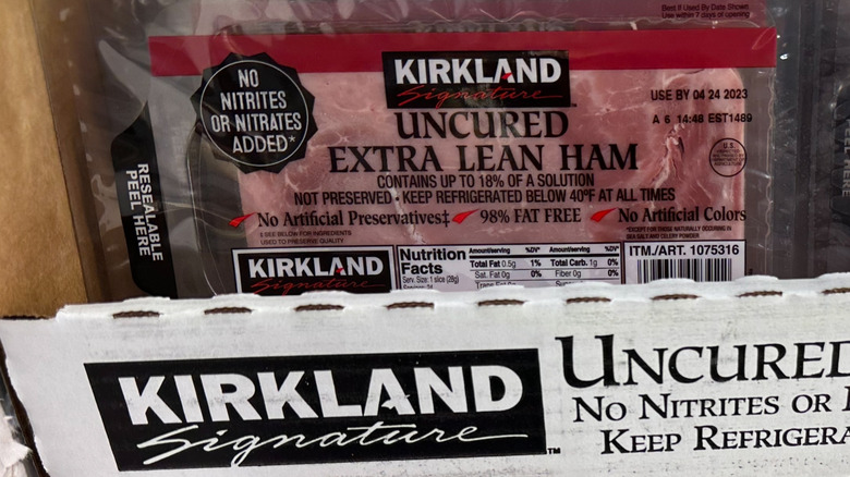 Package of Kirkland ham