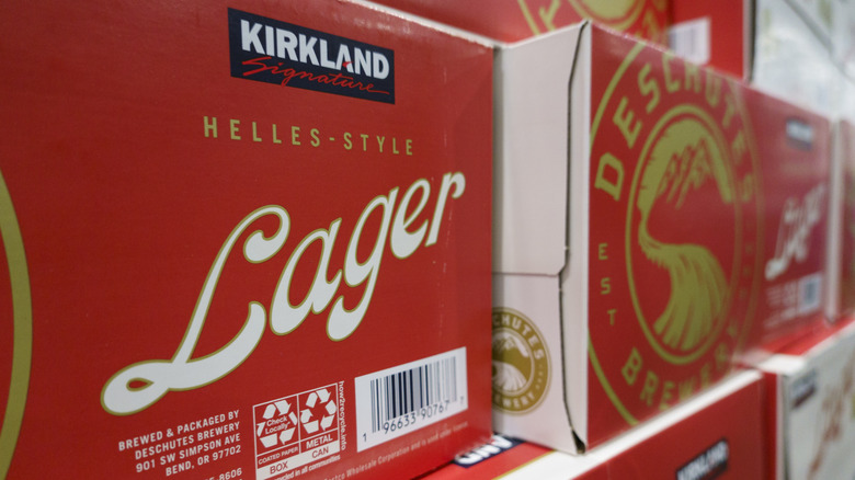 Box of Kirkland Signature lager