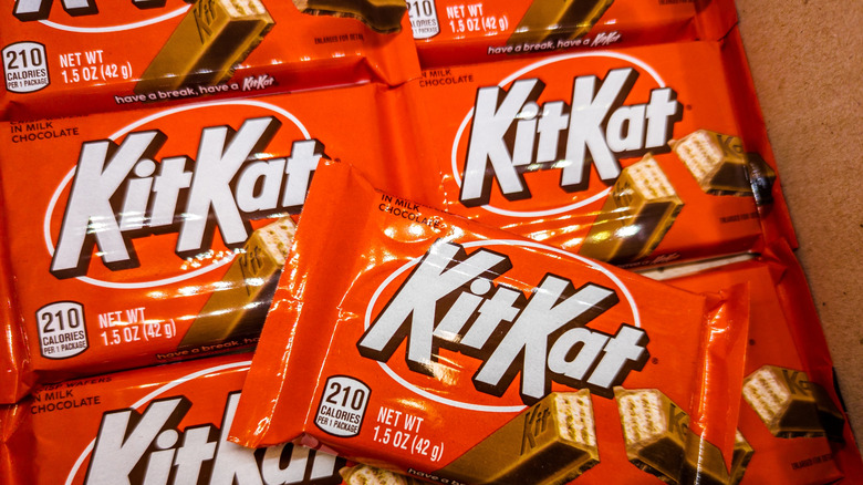 Packages of Kit Kats