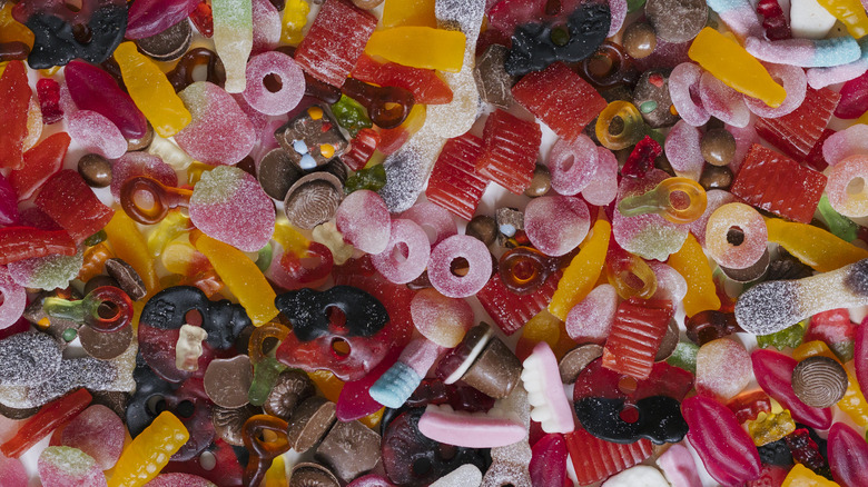 pile of various candies